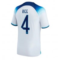 Camiseta Inglaterra Declan Rice #4 Primera Equipación Mundial 2022 manga corta